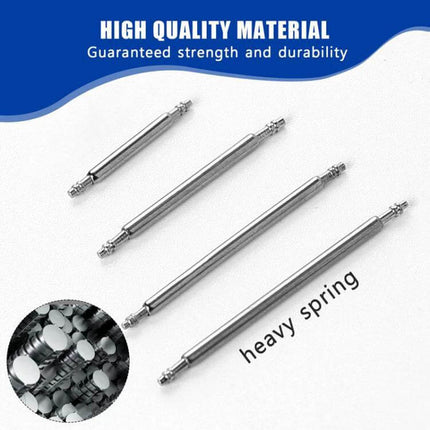 Watch Repair Tools 41 Piece Shaft And Lugs Set For Strap Replacement heavy spring metal spring bars for strap changes, corrosion‑resistant durable construction