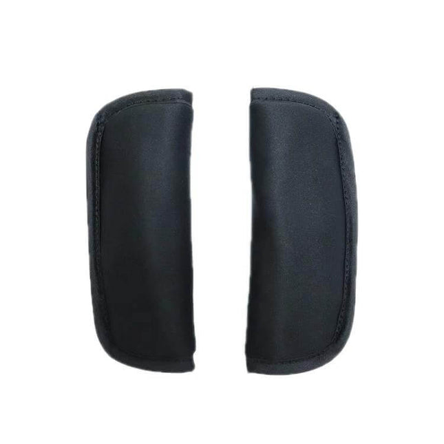 Baby Stroller Seat Belt Shoulder Guard 3 Piece Set Black - breathable soft padded shoulder and crotch strap covers for stroller comfort
