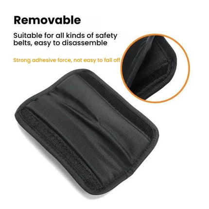 Baby Stroller Seat Belt Shoulder Guard 3 Piece Set Black breathable soft removable shoulder pad for stroller straps, easy to clean, anti-chafe
