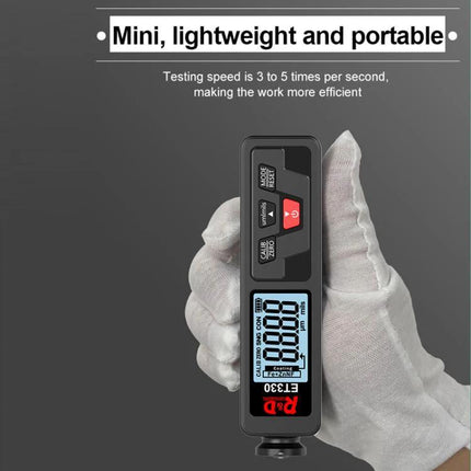 Mingzheng Paint Film Thickness Gauge for Metal Surfaces handheld gauge measuring paint thickness up to 1500µm, compact portable design