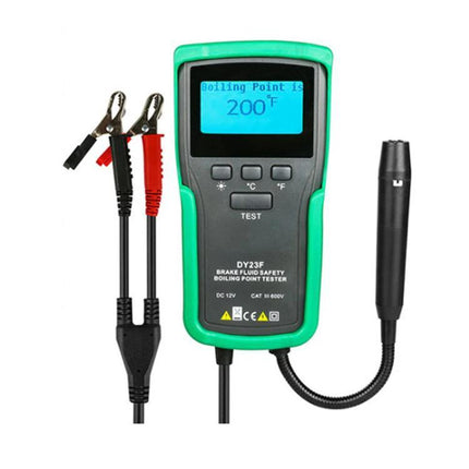Duoyi Brake Fluid Testing Device for Everyday Car Maintenance - handheld boiling point brake fluid tester showing 200°F