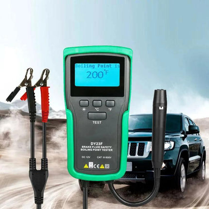 Duoyi Brake Fluid Testing Device for Everyday Car Maintenance - handheld boiling point tester with clips and probe, ideal for routine vehicle safety checks