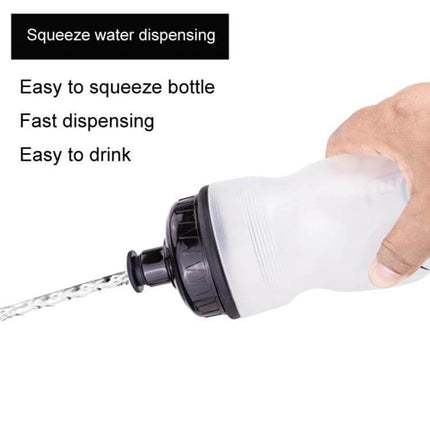 ZTTO 750ml Cycling Water Bottle For Outdoor Riding - hand squeezing fast-dispensing no.5 PP bottle with silicone seal, ideal for road and trail rides