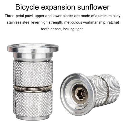 Mountain Road Bicycle Fork Expansion Core Screws 2 Pack - knurled stainless steel expansion cores for 1" and 1 1/8" forks, two-pack