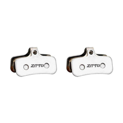 Metal Sintered Disc Brake Linings For Mountain Bikes - pair of metal sintered brake pads with ZTTO logo, durable copper-tin construction for off-road and city use