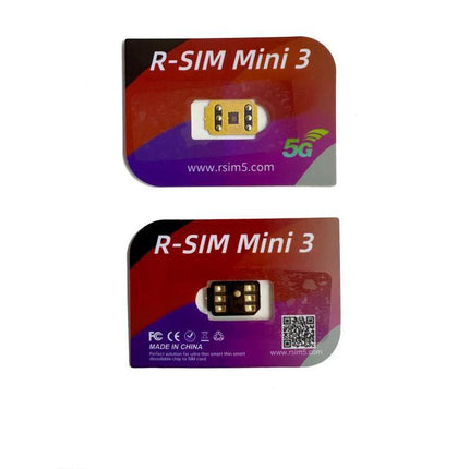 R-SIM Mini 3 for Dual SIM Use on iPhone Devices - compact plug-and-play SIM unlock chip for iPhone 13-16 series, Pro and Plus models