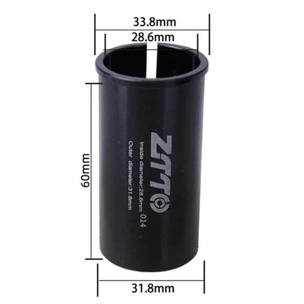 Bicycle Seat Post Conversion Sleeve Reducer Cover For Various Diameters 60mm aluminum alloy reducer sleeve with 28.6–33.8mm fit