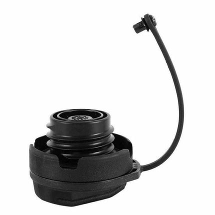Fuel Tank Cap Replacement for Audi, ABS Plastic, Durable - black ABS replacement cap with tether, OEM 1J0201550A3 fit