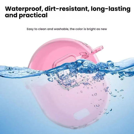 Protective Cover for Google Pixel Buds Pro 2 in Daily Activities - Pink silicone waterproof dustproof case for commuting and exercise
