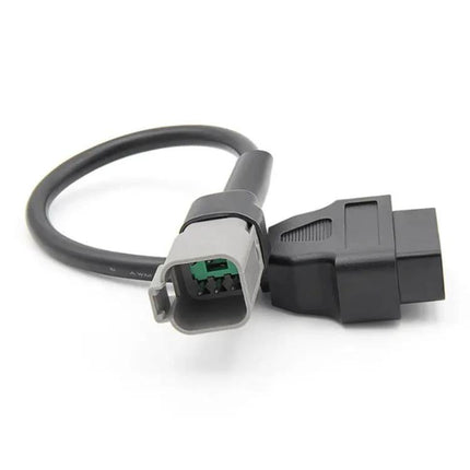 Essential OBD Cable for ATV Maintenance on Adventures — 16-pin OBD2 adapter cable for on-the-go engine diagnostics and troubleshooting