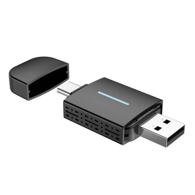 Wired CarPlay and Android to Wireless Box for Cars compact USB dongle with Type-C and LED indicator for wireless CarPlay/Android Auto