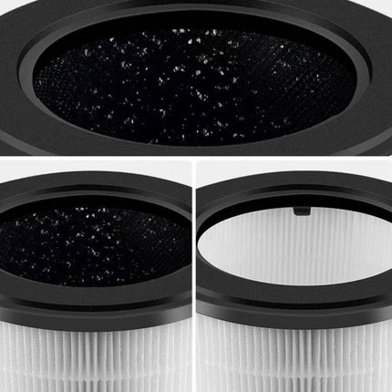 Air Purifier Replacement Filter for Philips HEPA Home Use – white pleated HEPA cartridge with activated carbon top for homes and small offices