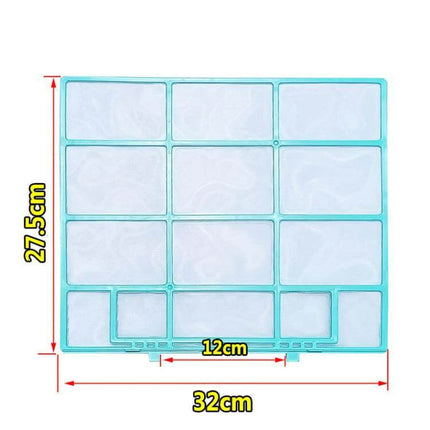 Filter Mesh For 1/1.5/2 HP Wall-Mounted Air Conditioners - washable 32x27.5cm 0.16mm mesh with durable PP frame, easy-install replacement for Midea units