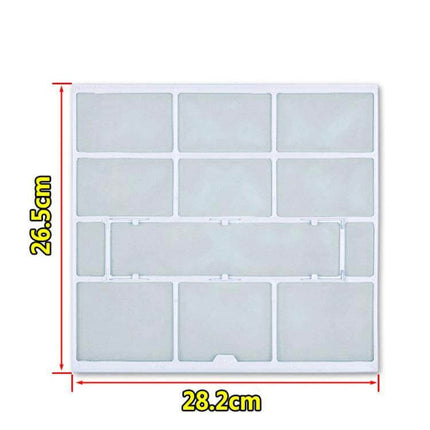 Filter Mesh For 1/1.5/2 HP Wall-Mounted Air Conditioners - reusable 28.2x26.5cm white 0.16mm mesh dust filter with durable PP frame