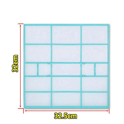 Filter Mesh For 1/1.5/2 HP Wall-Mounted Air Conditioners - reusable 32x32.5cm 0.16mm mesh with durable PP frame for Midea wall-mounted units