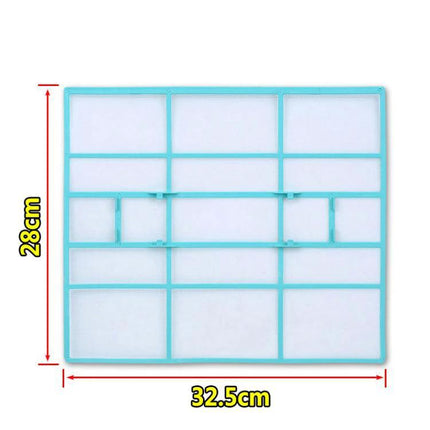 Filter Mesh For 1/1.5/2 HP Wall-Mounted Air Conditioners - washable 32.5x28cm 0.16mm mesh with durable PP frame, easy-install replacement filter