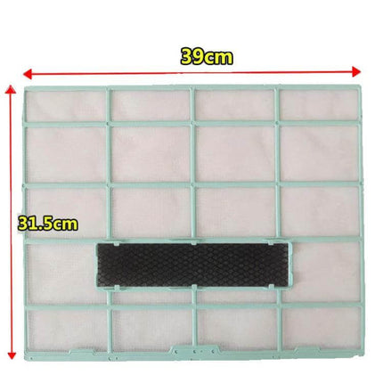 Filter Mesh For 1/1.5/2 HP Wall-Mounted Air Conditioners - washable 39x31.5cm 0.16mm mesh with durable PP frame for Midea units