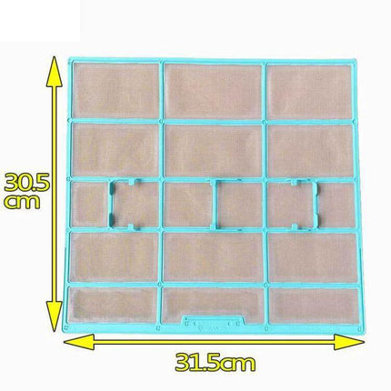 Filter Mesh For 1/1.5/2 HP Wall-Mounted Air Conditioners - reusable 31.5x30.5cm dust filter mesh with 0.16mm wire and durable PP frame