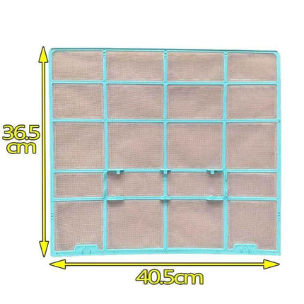 Filter Mesh For 1/1.5/2 HP Wall-Mounted Air Conditioners - reusable 0.16mm mesh with PP frame, 40.5x36.5cm dust filter for Midea wall-mounted AC
