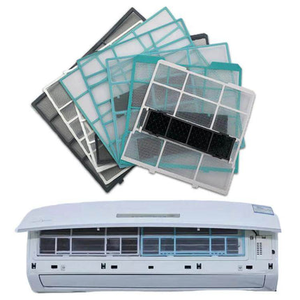 Filter Mesh For 1/1.5/2 HP Wall-Mounted Air Conditioners - reusable 0.16mm mesh with PP frame for Midea wall-mounted AC, easy-install dust and pollen filter