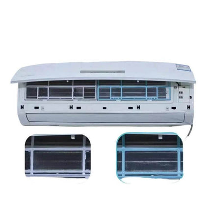 Filter Mesh For 1/1.5/2 HP Wall-Mounted Air Conditioners installed in Midea unit showing 0.16mm mesh and reusable washable filter