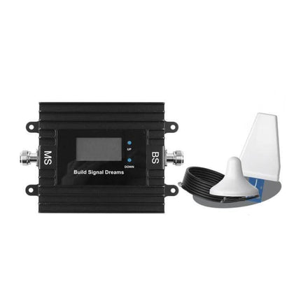 4G LTE Cell Phone Signal Booster with Remote App Control - indoor/outdoor kit with amplifier unit, magnetic marine antenna and coax cable for homes, offices