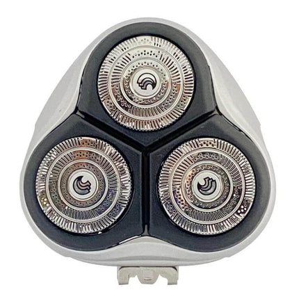Replacement Shaver Head for General Use Easy to Install replacement head with three stainless steel rotary blades