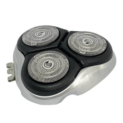 Replacement Shaver Head for General Use Easy to Install - three-head stainless steel blade replacement with ABS body for compatible razors