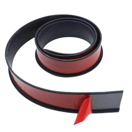 Self-Adhesive Protective Trim for Car Wheel Arches and Door Edges - black PVC roll with red adhesive backing to protect wheel arches and door edges