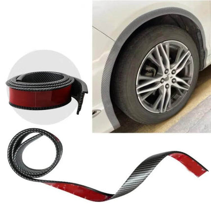 Self-Adhesive Protective Trim for Car Wheel Arches and Door Edges – black PVC wheel arch and door edge guard strip rolled and applied