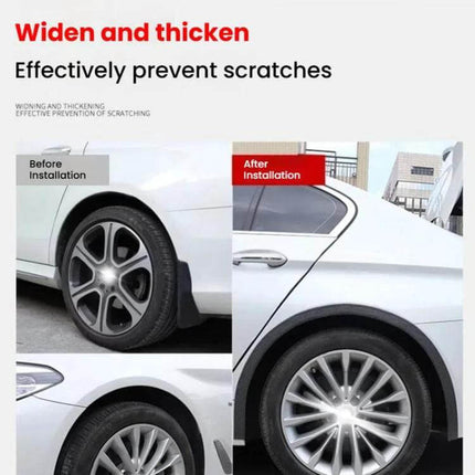 Self-Adhesive Protective Trim for Car Wheel Arches and Door Edges installed on rear wheel arch to prevent scratches