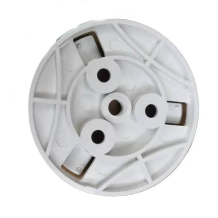 EZVIZ 54mm Round Base Mount Bracket for Security Cameras, White 5-Pack - top-down view of white 54mm round mounting base for cameras
