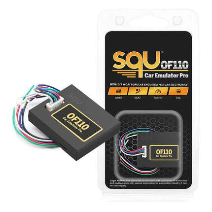 SQU OF110 Tool for Everyday Vehicle Maintenance and Troubleshooting - car immobilizer emulator module with wiring harness in retail packaging