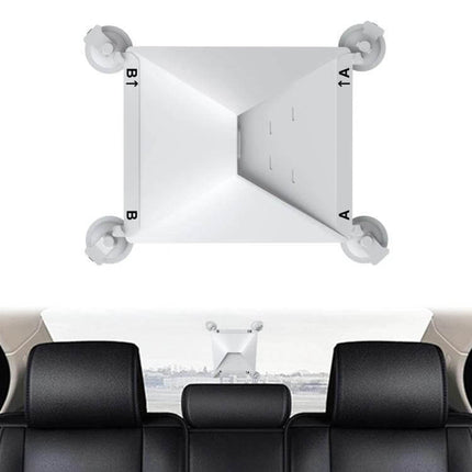 Starlink Mini Car Metal Suction Cup Holder For Stable Satellite Signal On The Go mounted on rear windshield for steady in-vehicle satellite reception