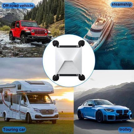 Starlink Mini Car Metal Suction Cup Holder For Stable Satellite Signal On The Go mounted in vehicles for stable in-motion satellite reception