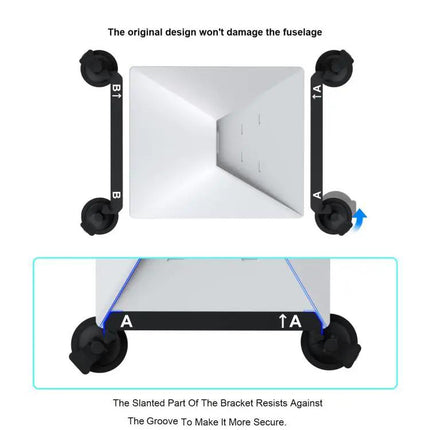Starlink Mini Car Metal Suction Cup Holder For Stable Satellite Signal On The Go
