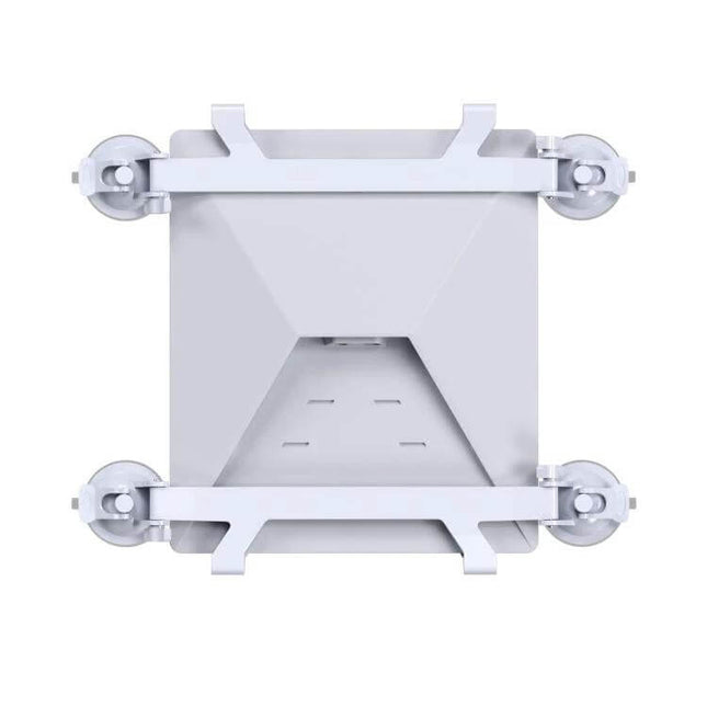 Starlink Mini Car Suction Cup Bracket For Sunroof Window Mount — top-down view of white suction-cup window mount for Starlink Mini terminal