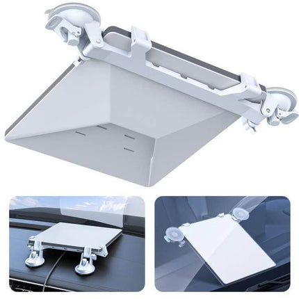 Starlink Mini Car Suction Cup Bracket For Sunroof Window Mount – white window-mounted bracket with dual suction cups for Starlink Mini