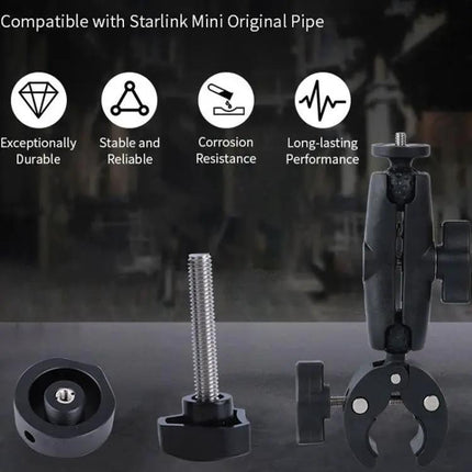 Heavy Duty Aluminum Bracket for Starlink Mini Mounting