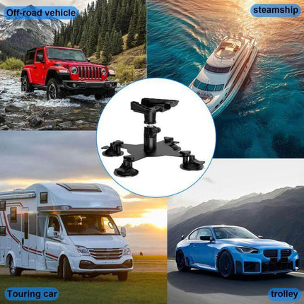 Roof Mount for Starlink Mini with Adjustable Suction Base securing Starlink Mini on vehicles, RVs, boats and roofs for stable internet connection