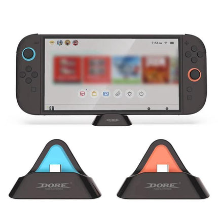 DOBE Charging Station for Nintendo Switch Gaming at Home - compact stand and charger for Switch on desk or nightstand