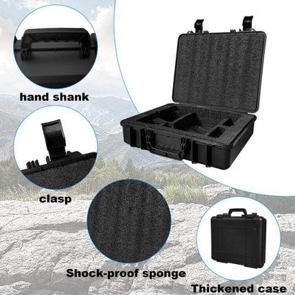 Portable Storage Box for Starlink Mini Handheld Accessories with customizable shock-proof foam interior and secure clasp for travel protection