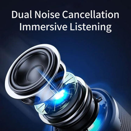 Motorcycle Helmet Bluetooth Headset With Waterproof Mounting showcasing dual noise cancellation speaker assembly and immersive listening