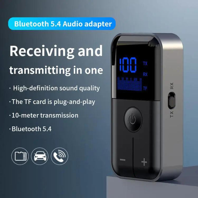 Bluetooth 5.4 Transmitter Receiver Car Adapter 3.5mm