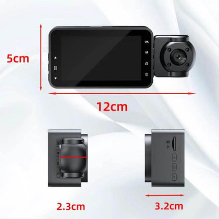 XWIFI Driving Recorder with Infrared Night Vision Capability compact dashcam with 12cm x 5cm dimensions, WiFi, motion detection, loop recording
