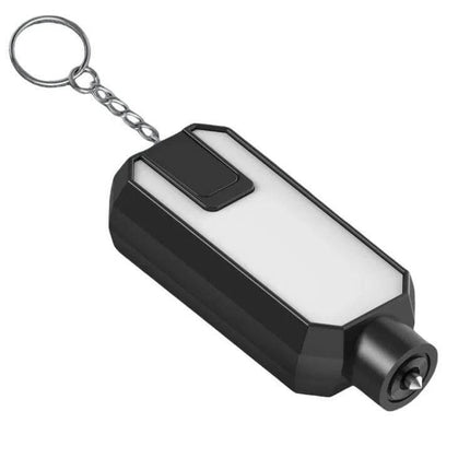 Emergency Car Hammer for Window Breaking and Seat Belt Cutting keychain with tungsten steel tip and cutter, compact emergency escape tool