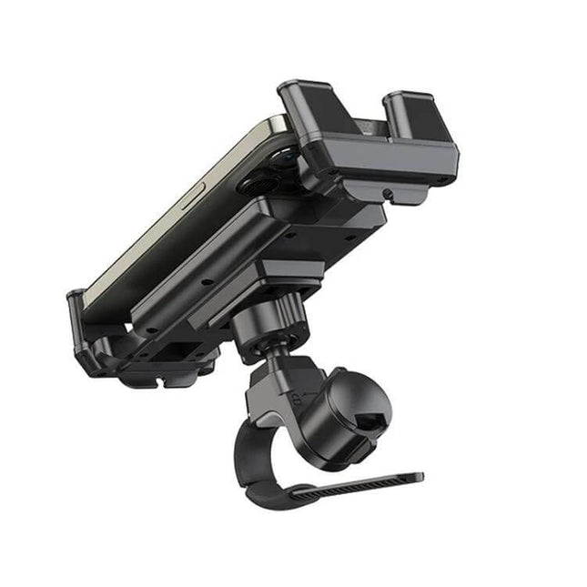 Bike Handlebar Phone Tablet Mount Universal Anti Slip - durable lightweight plastic holder securing phone on bike handlebars and cardio equipment