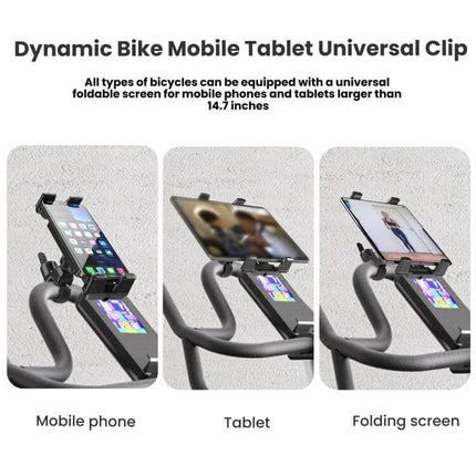 Bike Handlebar Phone Tablet Mount Universal Anti Slip lightweight durable plastic holder for phone and tablet on bike treadmill or elliptical