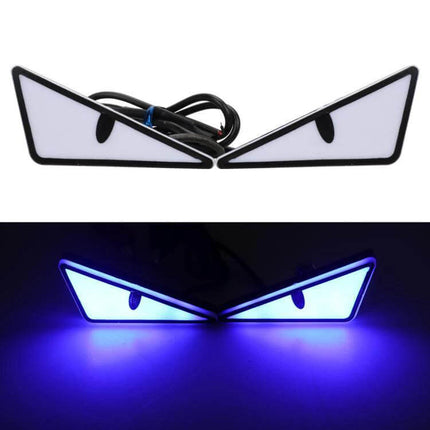 Motorcycle License Plate Lights Two Pack Triangle Blue LED motorcycle rear plate lights blue triangle housing set