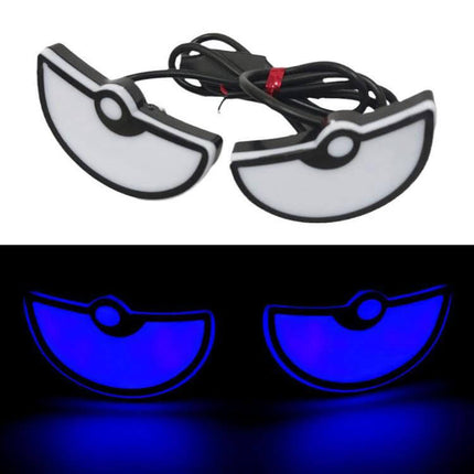 Motorcycle License Plate Lights Two Pack Triangle Blue LED triangle blue housing license plate lights for motorcycles, bright rear illumination